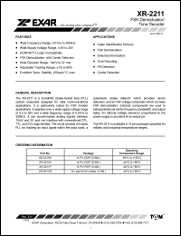 Click here to download XR-2211ID Datasheet