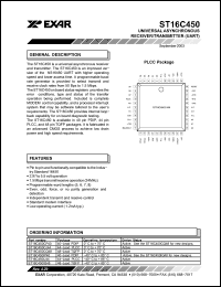 Click here to download ST16C450CP40 Datasheet
