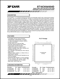 Click here to download ST16C654CJ68 Datasheet