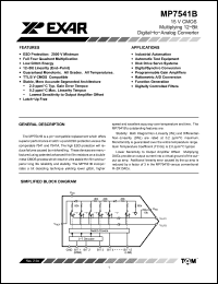 Click here to download MP7541BKN Datasheet