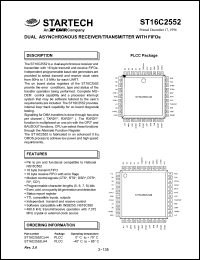 Click here to download ST16C2552IJ44 Datasheet