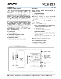 Click here to download ST16C2450IP40 Datasheet
