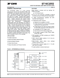 Click here to download ST16C2552IJ Datasheet