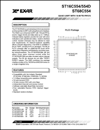 Click here to download ST16C554DIJ68 Datasheet