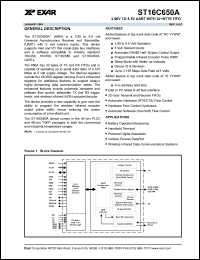 Click here to download ST16C650ACJ44 Datasheet