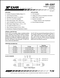 Click here to download XR-2207ID Datasheet