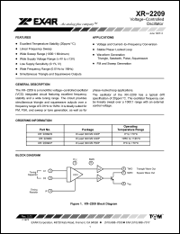 Click here to download XR-2209 Datasheet