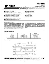 Click here to download XR-2212M Datasheet