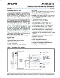 Click here to download XR16C2850IJ44 Datasheet