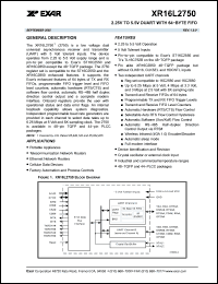 Click here to download XR16L2750IJ Datasheet