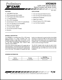 Click here to download XRD9829ACD Datasheet