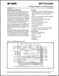 Click here to download XRT73LC03 Datasheet