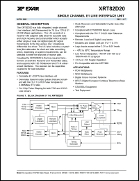 Click here to download XRT82D20 Datasheet