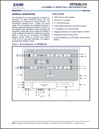 Click here to download XRT83SL216 Datasheet