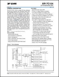 Click here to download XR17C154IV Datasheet
