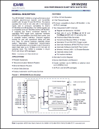 Click here to download XR16V2552 Datasheet