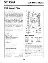 Click here to download XR-2103CP Datasheet