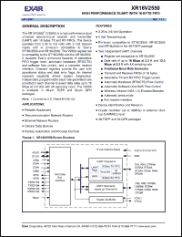 Click here to download XR16V2550 Datasheet