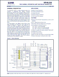 Click here to download XR19L222IL64 Datasheet