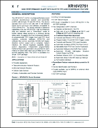 Click here to download XR16V2751 Datasheet