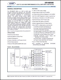 Click here to download XR16M598 Datasheet