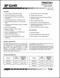 Click here to download XR68C681J Datasheet