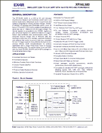 Click here to download XR16L580_07 Datasheet