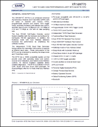 Click here to download XR16M770 Datasheet