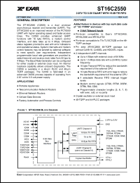 Click here to download ST16C2550_04 Datasheet