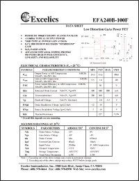 Click here to download EFA240B-100F Datasheet