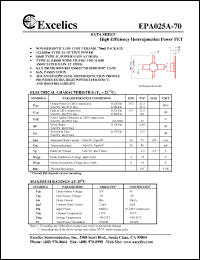 Click here to download EPA025A-70 Datasheet