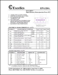 Click here to download EPA120A Datasheet