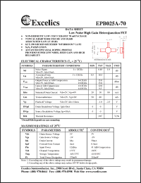 Click here to download EPB025A-70 Datasheet