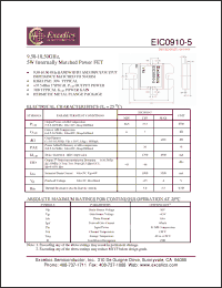 Click here to download EIC0910-5 Datasheet