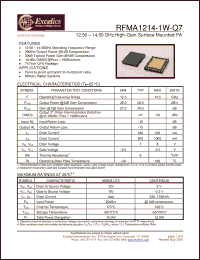 Click here to download RFMA1214-1W-Q7 Datasheet