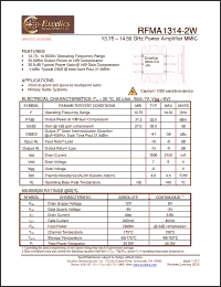 Click here to download RFMA1314-2W Datasheet