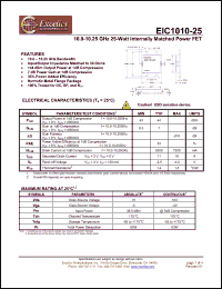 Click here to download EIC1010-25 Datasheet
