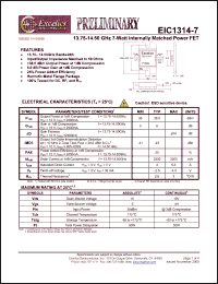 Click here to download EIC1314-7 Datasheet