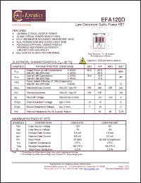 Click here to download EFA120D Datasheet