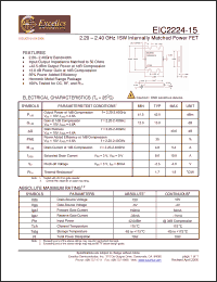 Click here to download EIC2224-15 Datasheet