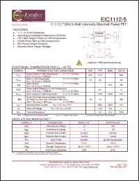 Click here to download EIC1112-5 Datasheet