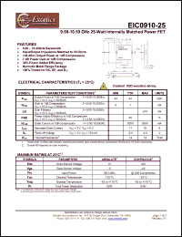 Click here to download EIC0910-25 Datasheet