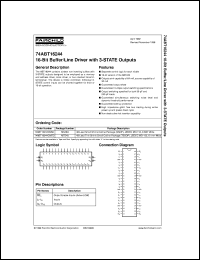 Click here to download 74ABT16244CSSC Datasheet