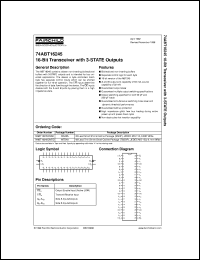 Click here to download 74ABT16245CSSC Datasheet