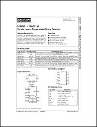 Click here to download 74AC161MTC Datasheet