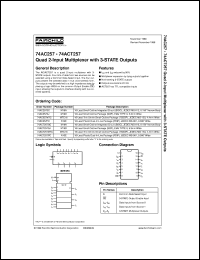 Click here to download 74AC257CW Datasheet