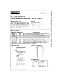 Click here to download 74AC373MTCX Datasheet