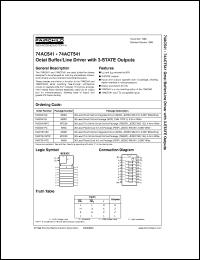Click here to download 74AC541PC Datasheet