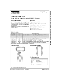 Click here to download 74AC574MTC Datasheet
