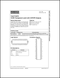 Click here to download 74ACT16373MTD Datasheet